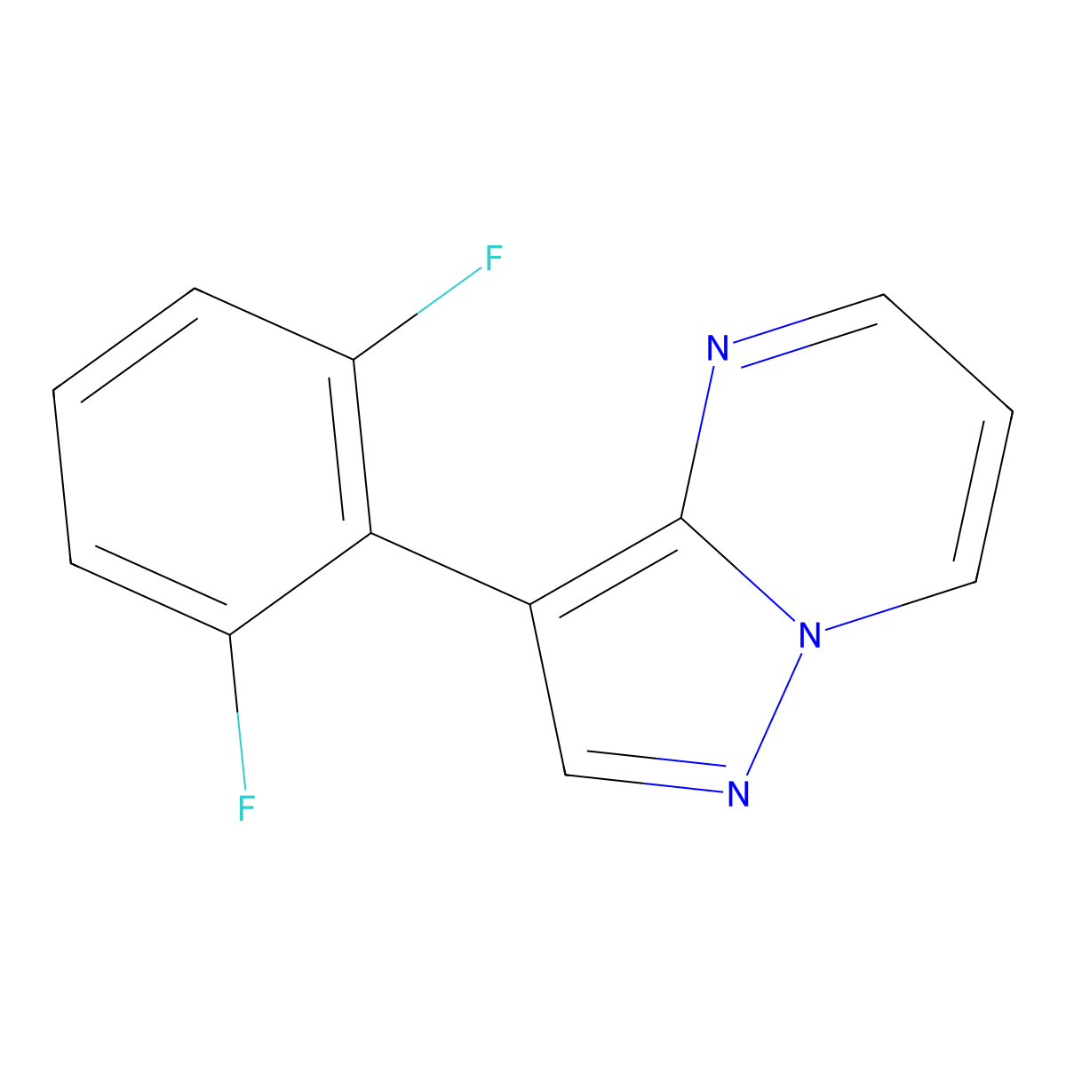 3-(2,6-Difluorophenyl)pyrazolo[1,5-a]pyrimidine molecular structure, CAS 2138180-06-8