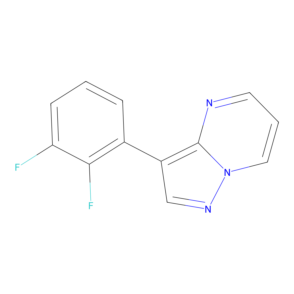 3-(2,3-Difluorophenyl)pyrazolo[1,5-a]pyrimidine molecular structure, CAS 2138180-11-5