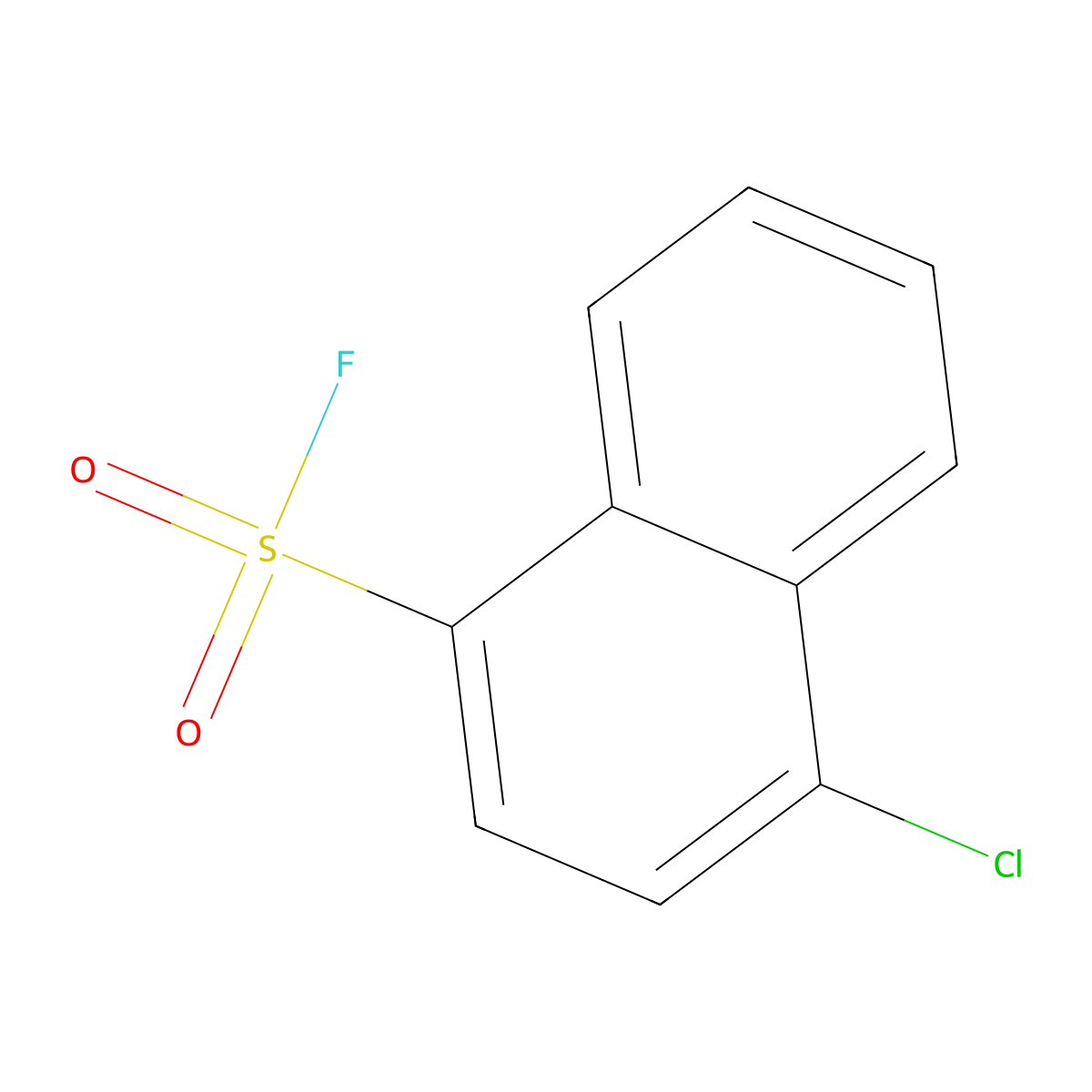 4-Chloronaphthalene-1-sulfonyl fluoride molecular structure, CAS 2138180-39-7