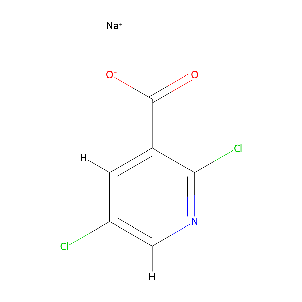 Sodium 2,5-dichloropyridine-3-carboxylate molecular structure, CAS 2138180-49-9