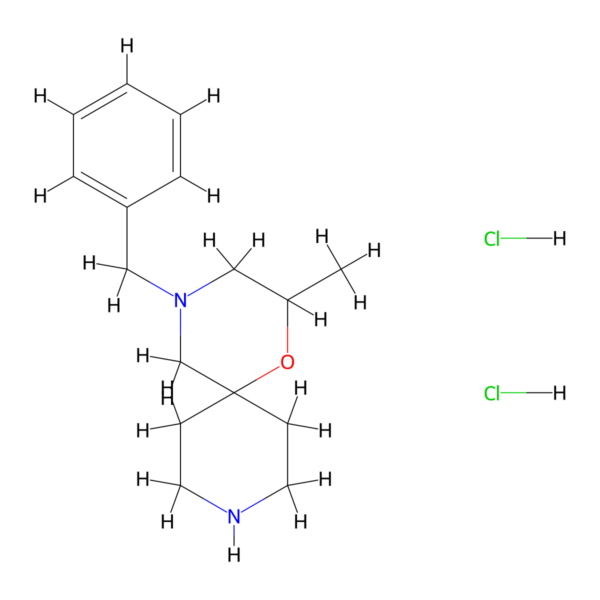 4-Benzyl-2-methyl-1-oxa-4,9-diazaspiro[5.5]undecane dihydrochloride molecular structure, CAS 2138180-89-7