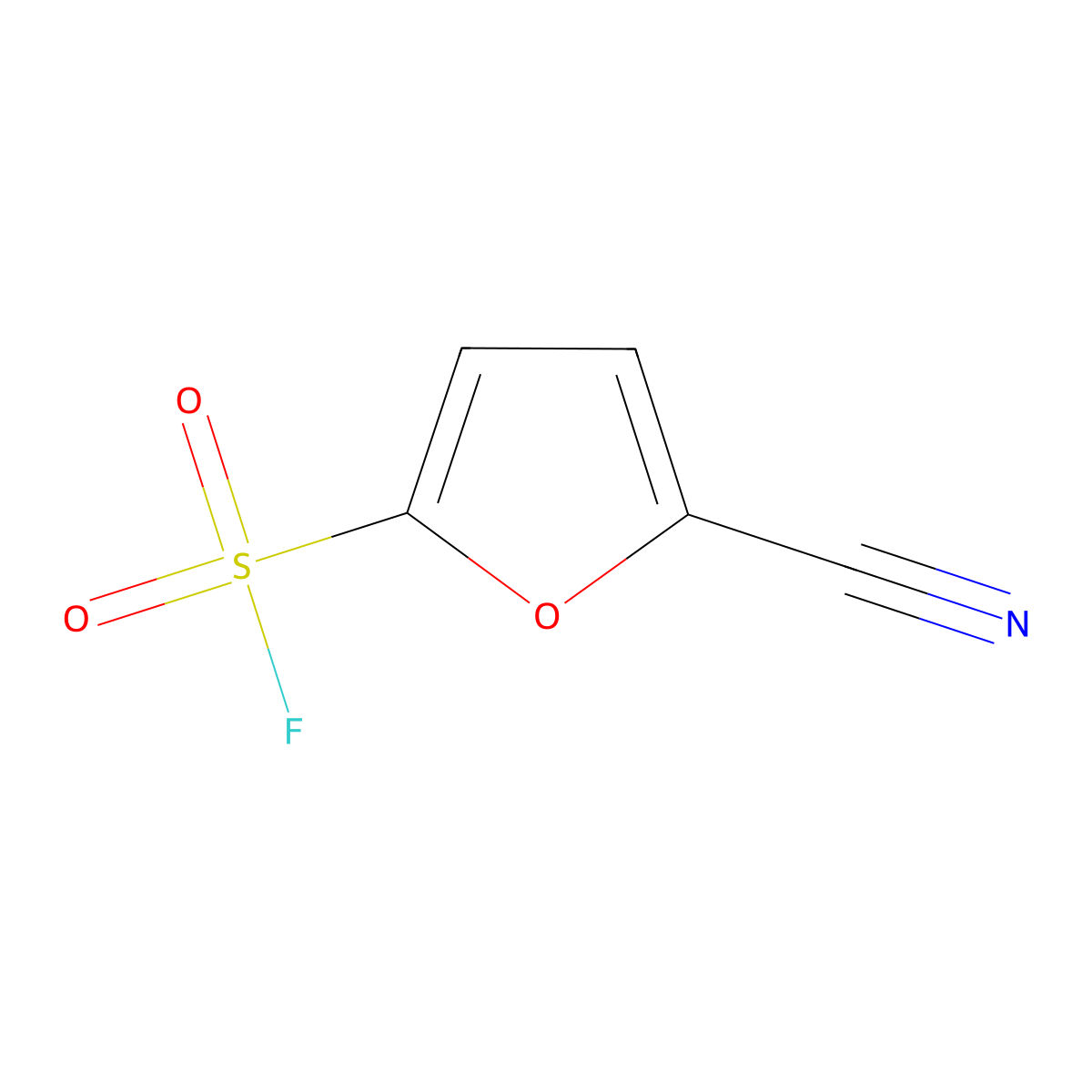 5-Cyanofuran-2-sulfonyl fluoride molecular structure, CAS 2138181-39-0