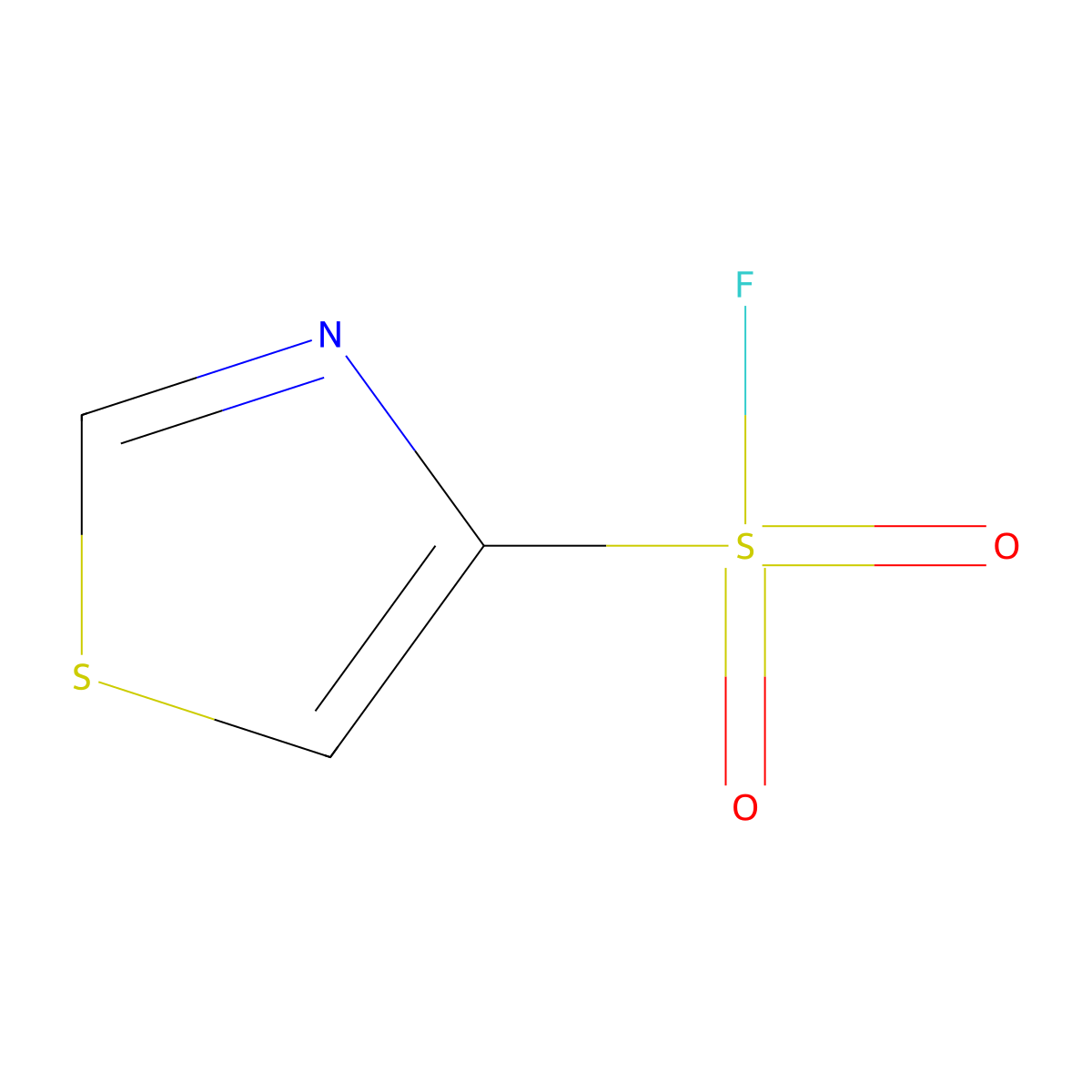 1,3-Thiazole-4-sulfonyl fluoride molecular structure, CAS 2138182-41-7