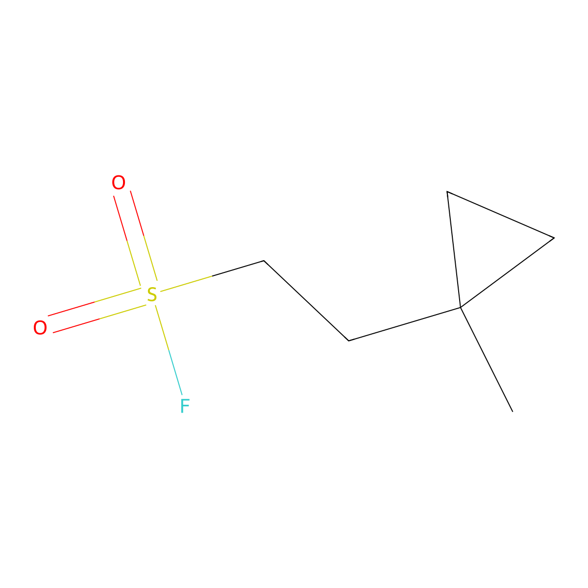 2-(1-Methylcyclopropyl)ethane-1-sulfonyl fluoride molecular structure, CAS 2138182-53-1