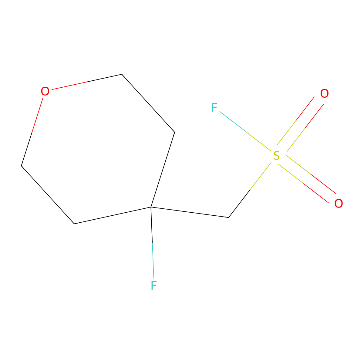 (4-Fluorooxan-4-yl)methanesulfonyl fluoride molecular structure, CAS 2138182-63-3