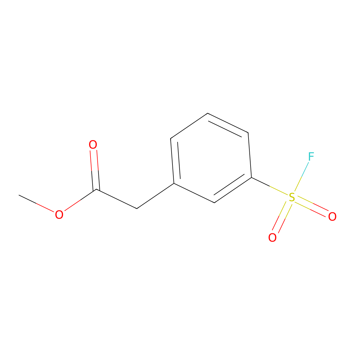 Methyl 2-[3-(fluorosulfonyl)phenyl]acetate molecular structure, CAS 2138182-67-7