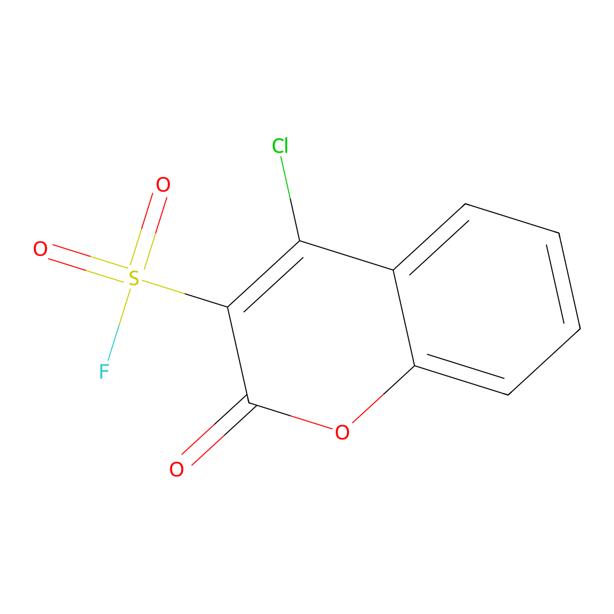 4-chloro-2-oxo-2H-chromene-3-sulfonyl fluoride molecular structure, CAS 2138182-82-6