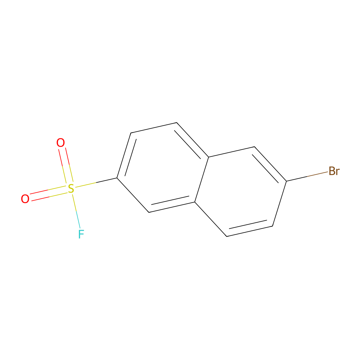 6-Bromonaphthalene-2-sulfonyl fluoride molecular structure, CAS 2138183-18-1