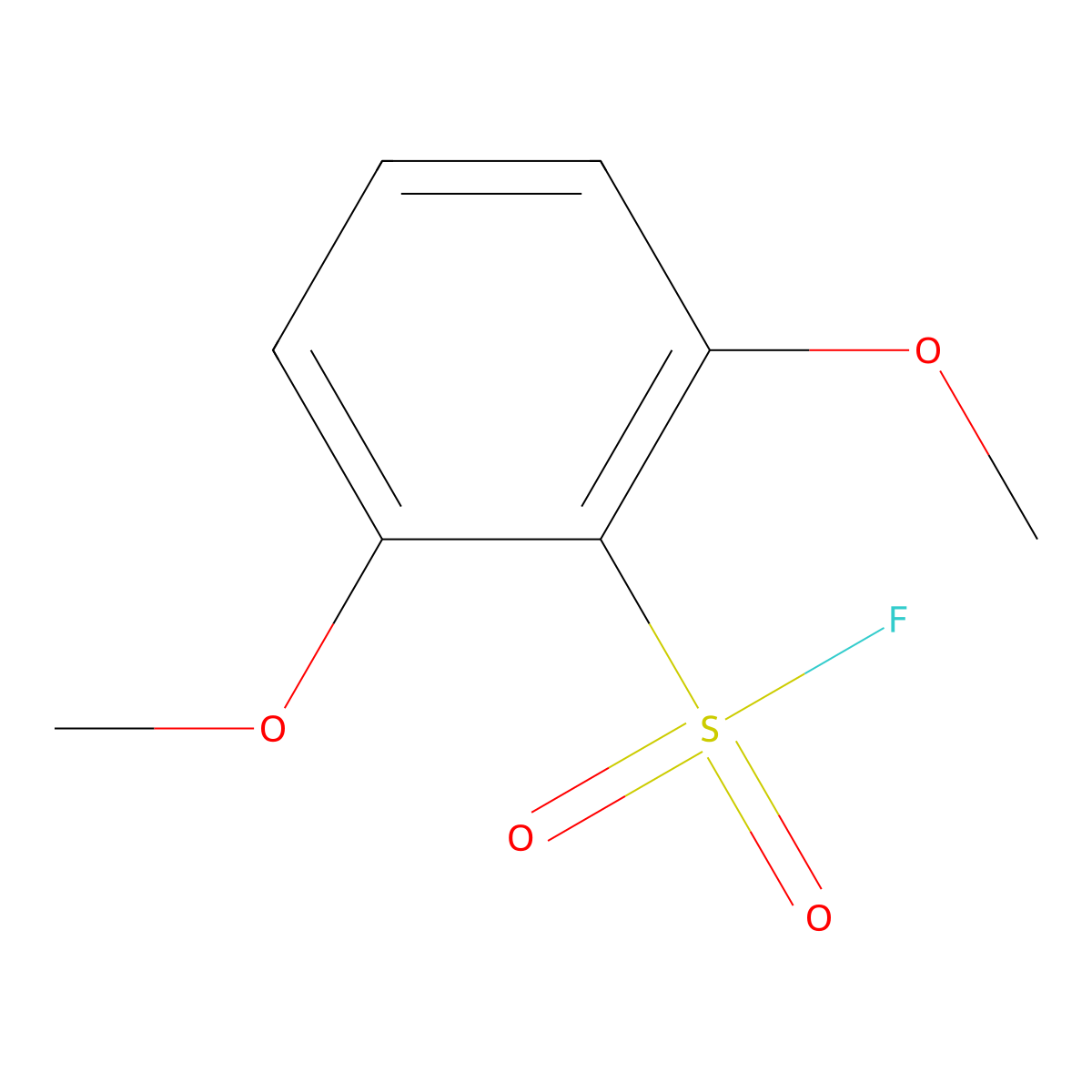 2,6-Dimethoxybenzene-1-sulfonyl fluoride molecular structure, CAS 2138183-27-2