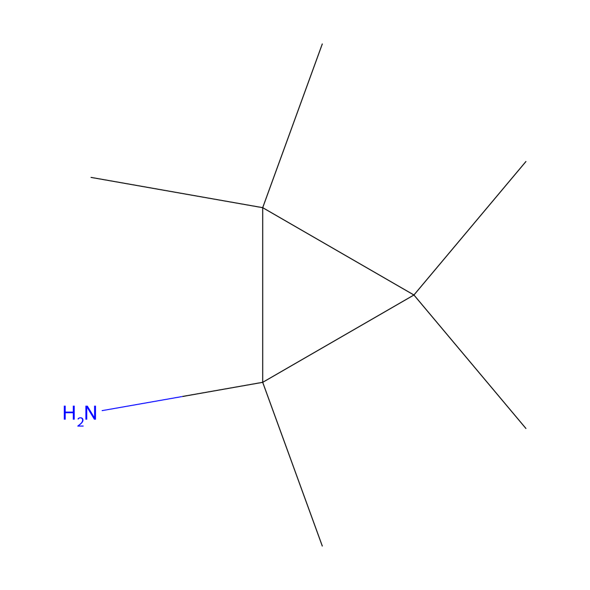 Pentamethylcyclopropan-1-amine molecular structure, CAS 2138183-56-7