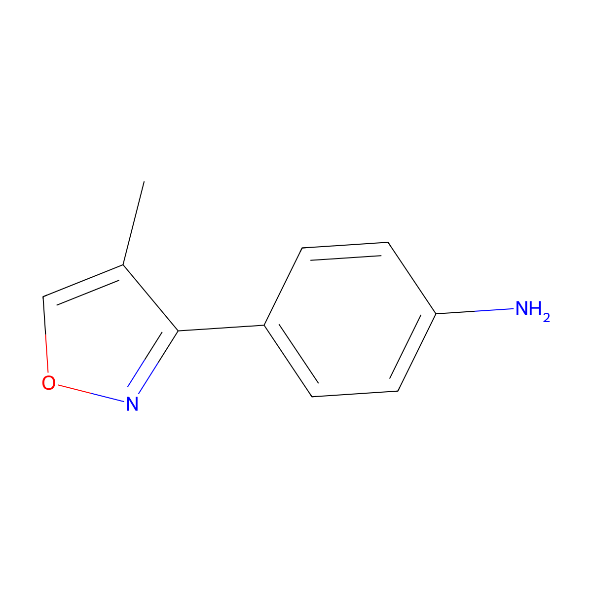 4-(4-Methyl-1,2-oxazol-3-yl)aniline molecular structure, CAS 2138183-59-0