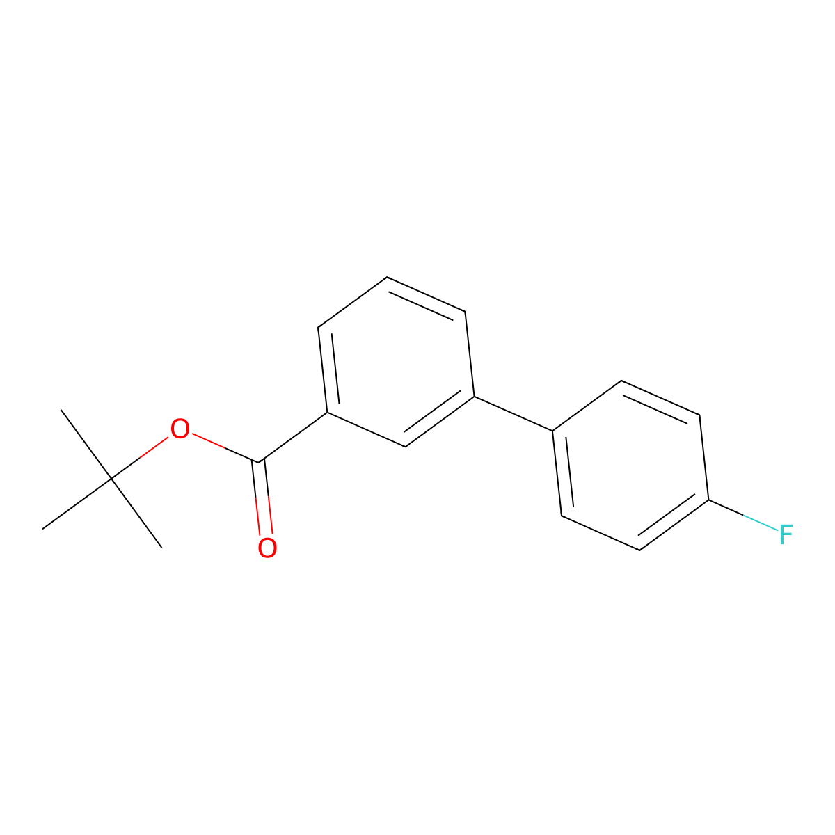 Tert-butyl 3-(4-fluorophenyl)benzoate molecular structure, CAS 2138184-30-0