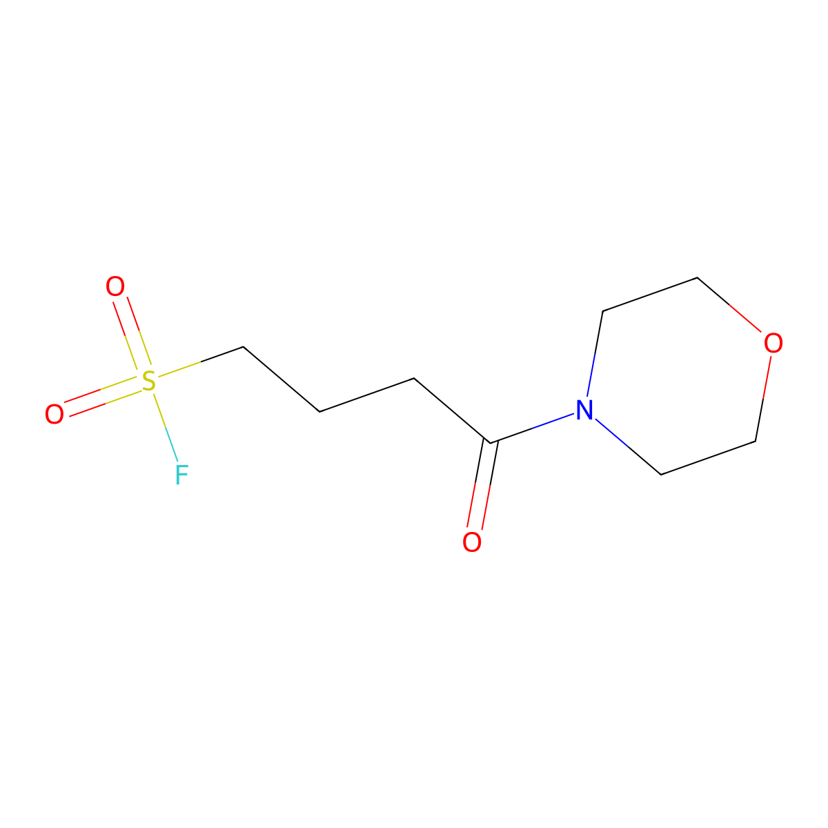 4-(Morpholin-4-yl)-4-oxobutane-1-sulfonyl fluoride molecular structure, CAS 2138185-01-8