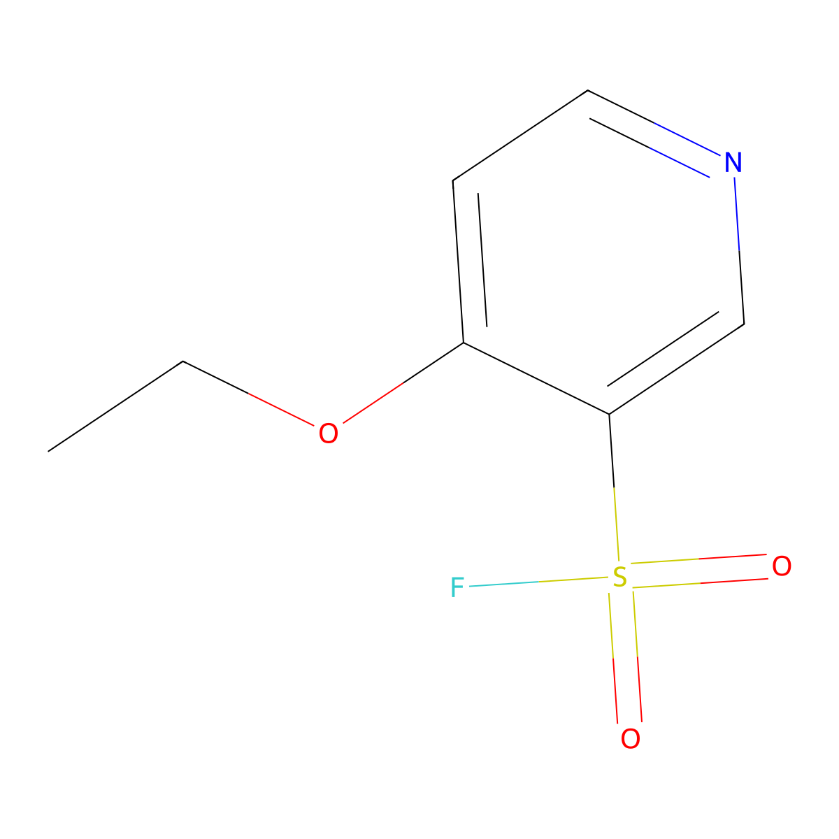 4-Ethoxypyridine-3-sulfonylfluoride molecular structure, CAS 2138185-25-6