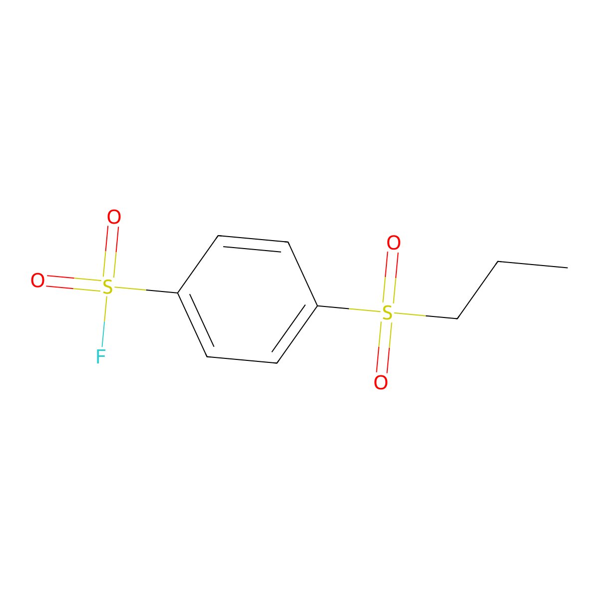 4-(Propane-1-sulfonyl)benzene-1-sulfonyl fluoride molecular structure, CAS 2138185-35-8