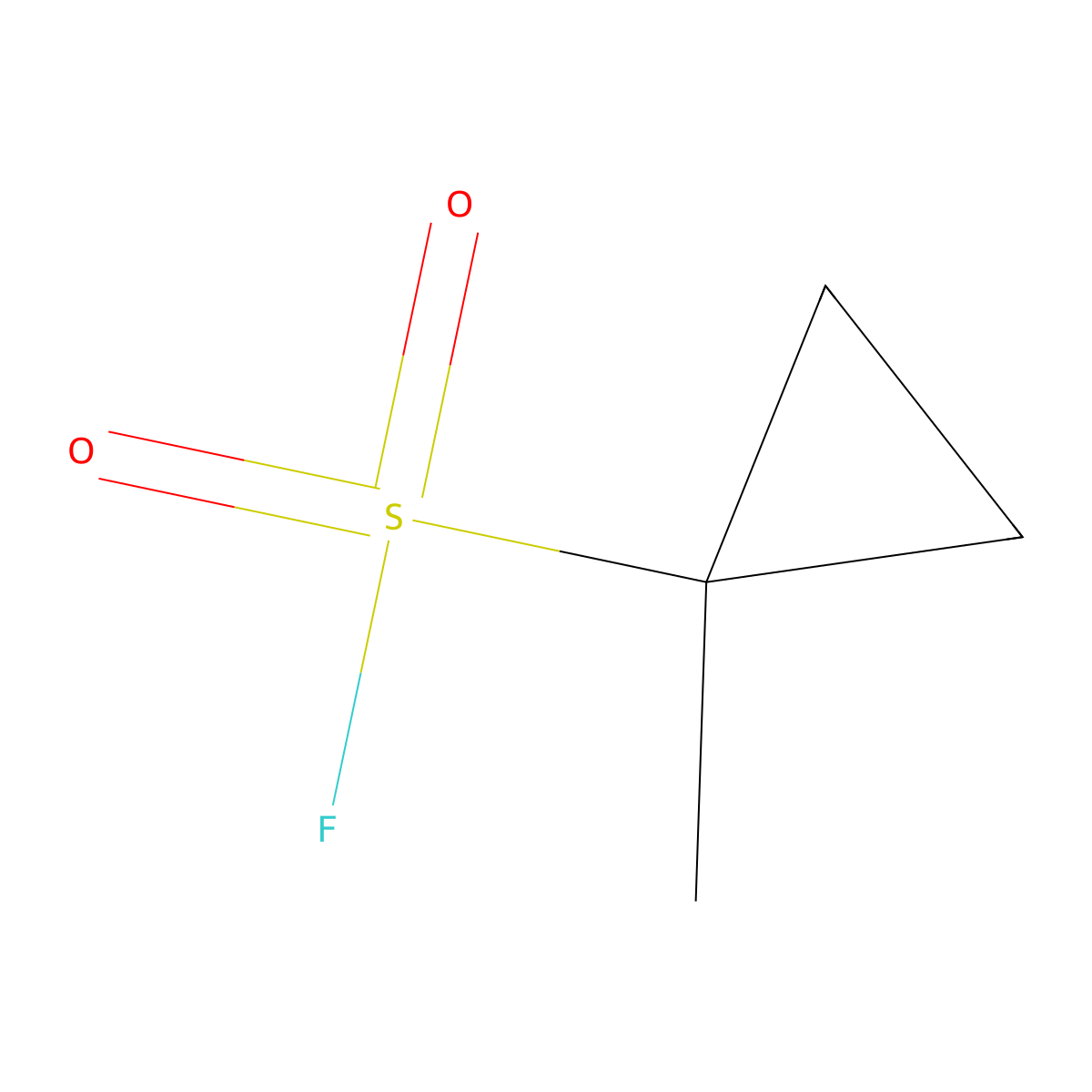 1-Methylcyclopropane-1-sulfonyl fluoride molecular structure, CAS 2138185-51-8