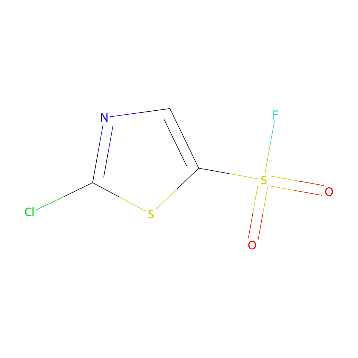 2-Chloro-1,3-thiazole-5-sulfonyl fluoride molecular structure, CAS 2138187-22-9