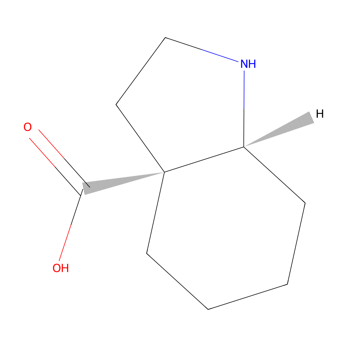 rac-(3aR,7aS)-octahydro-1H-indole-3a-carboxylic acid molecular structure, CAS 2138187-61-6