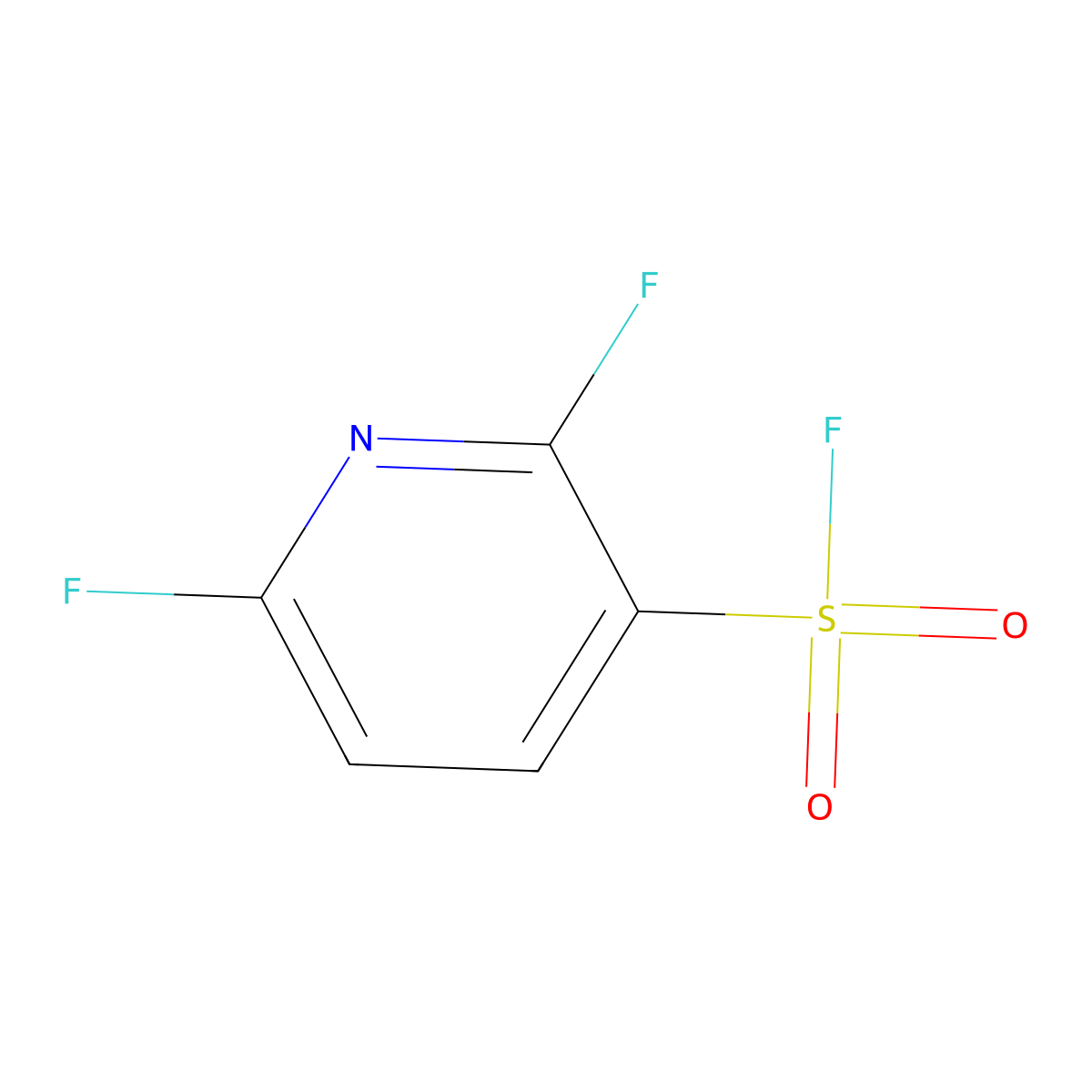 2,6-Difluoropyridine-3-sulfonyl fluoride molecular structure, CAS 2138188-02-8