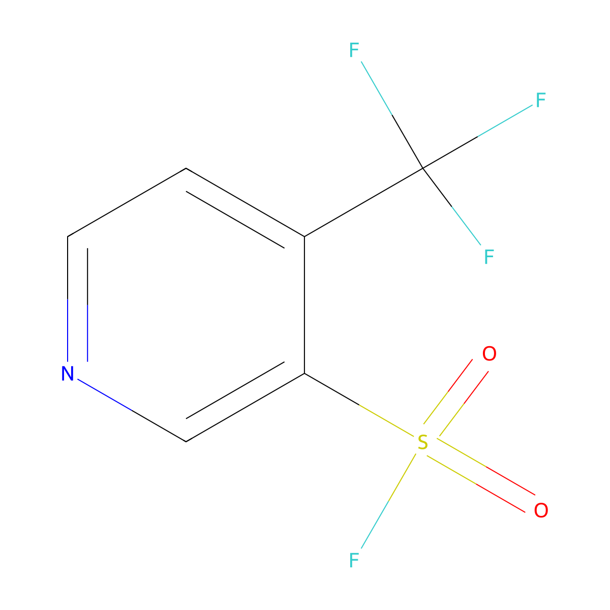 4-(Trifluoromethyl)pyridine-3-sulfonyl fluoride molecular structure, CAS 2138188-09-5