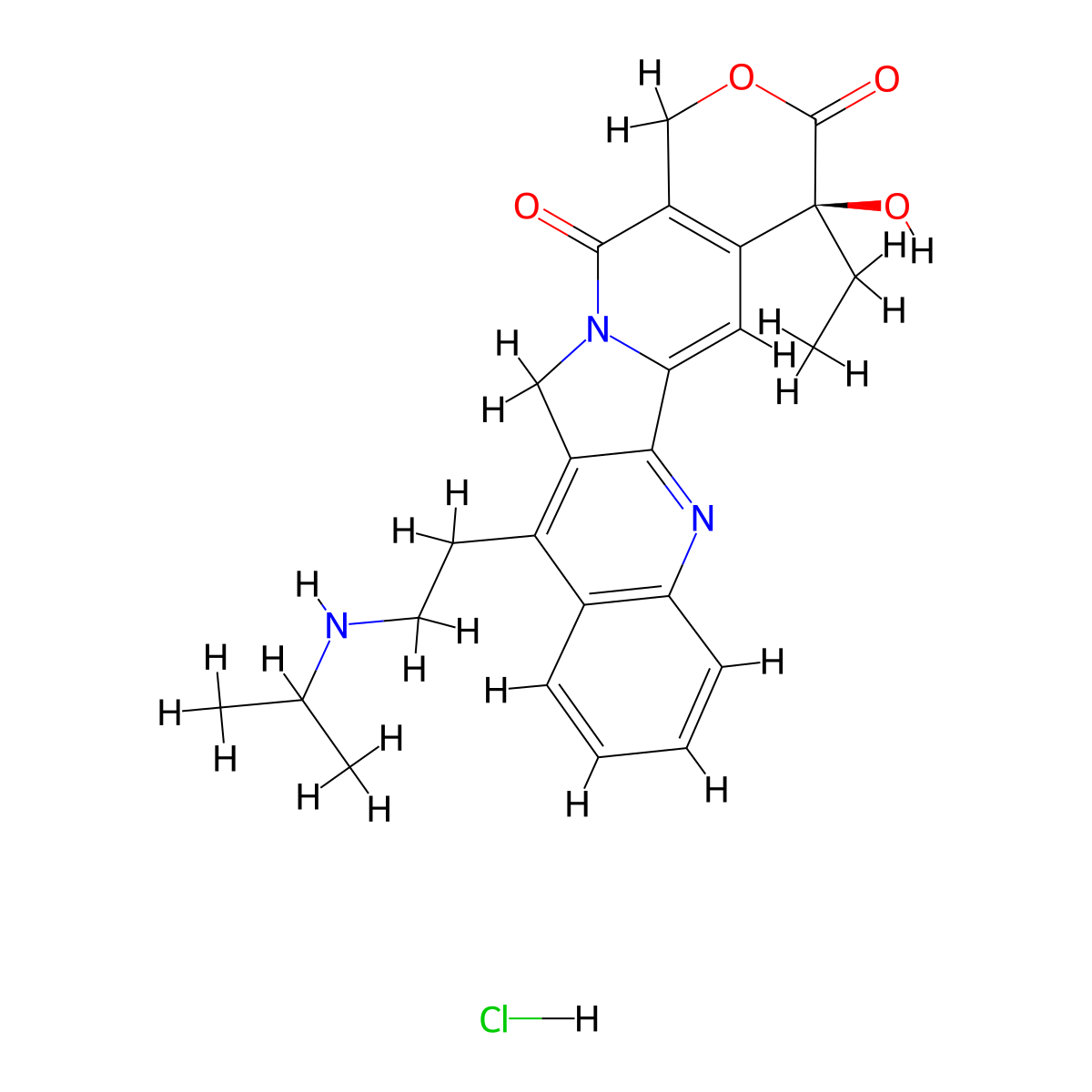 Belotecan Hydrochloride molecular structure, CAS 213819-48-8