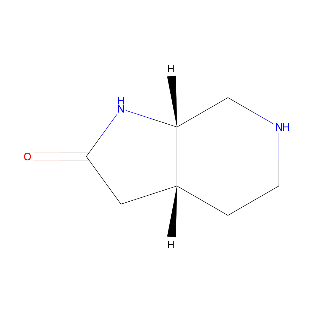 rac-(3aR,7aS)-Octahydro-1H-pyrrolo[2,3-c]pyridin-2-one molecular structure, CAS 2138191-00-9