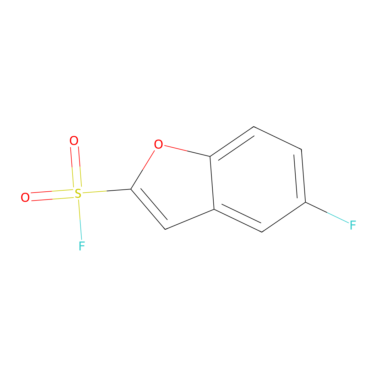 5-Fluoro-1-benzofuran-2-sulfonyl fluoride molecular structure, CAS 2138191-30-5