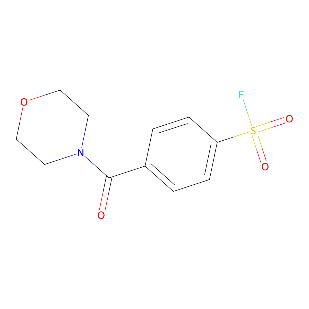 4-(Morpholine-4-carbonyl)benzene-1-sulfonyl fluoride molecular structure, CAS 2138191-41-8