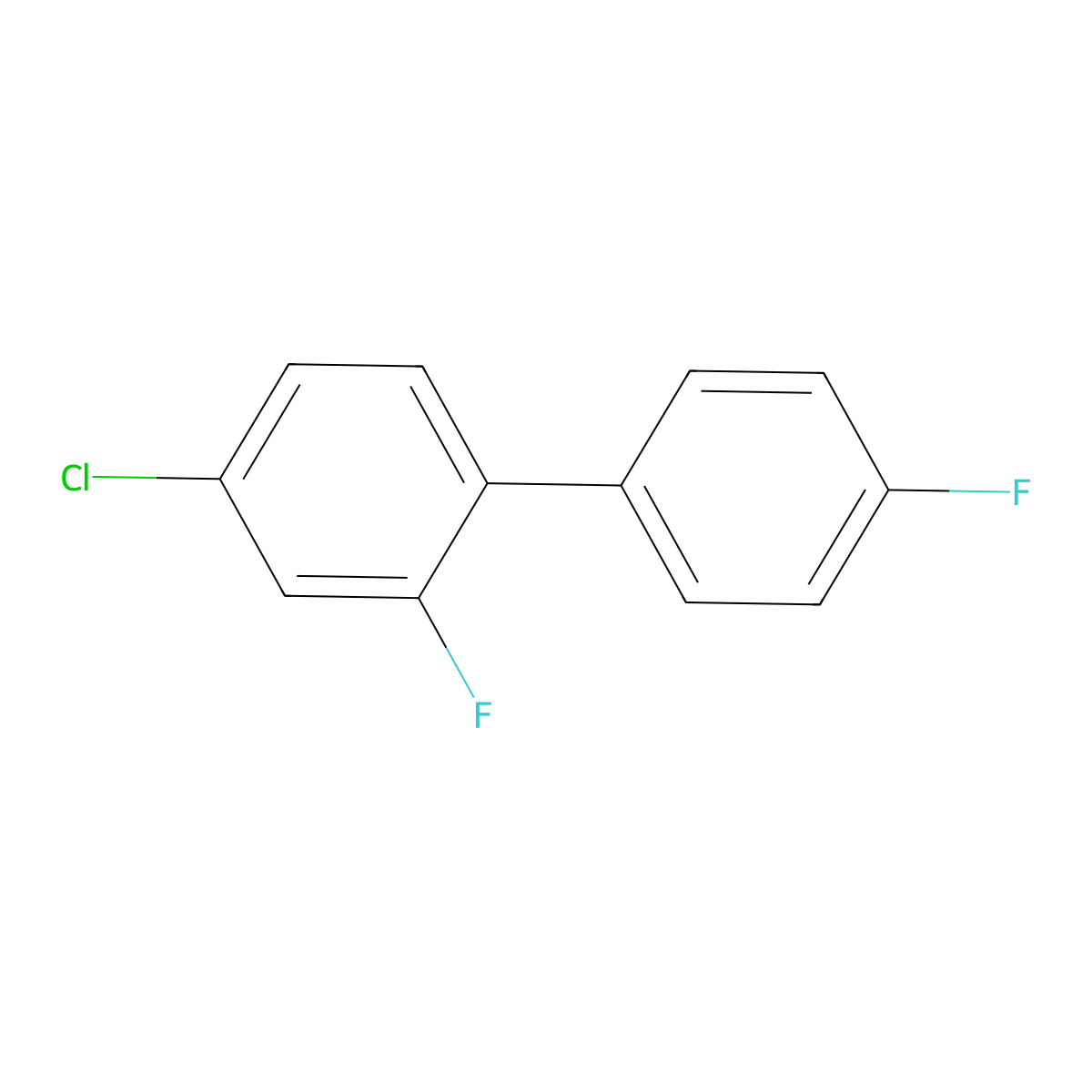 4-Chloro-2-fluoro-1-(4-fluorophenyl)benzene molecular structure, CAS 2138191-51-0