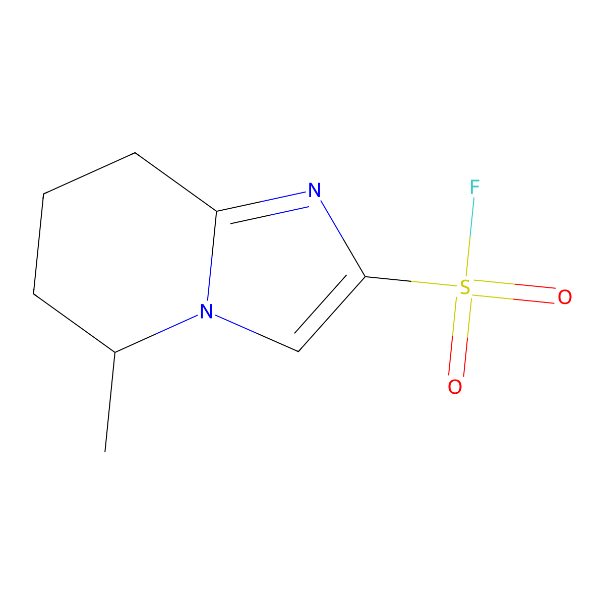 5-methyl-5H,6H,7H,8H-imidazo[1,2-a]pyridine-2-sulfonyl fluoride molecular structure, CAS 2138192-79-5