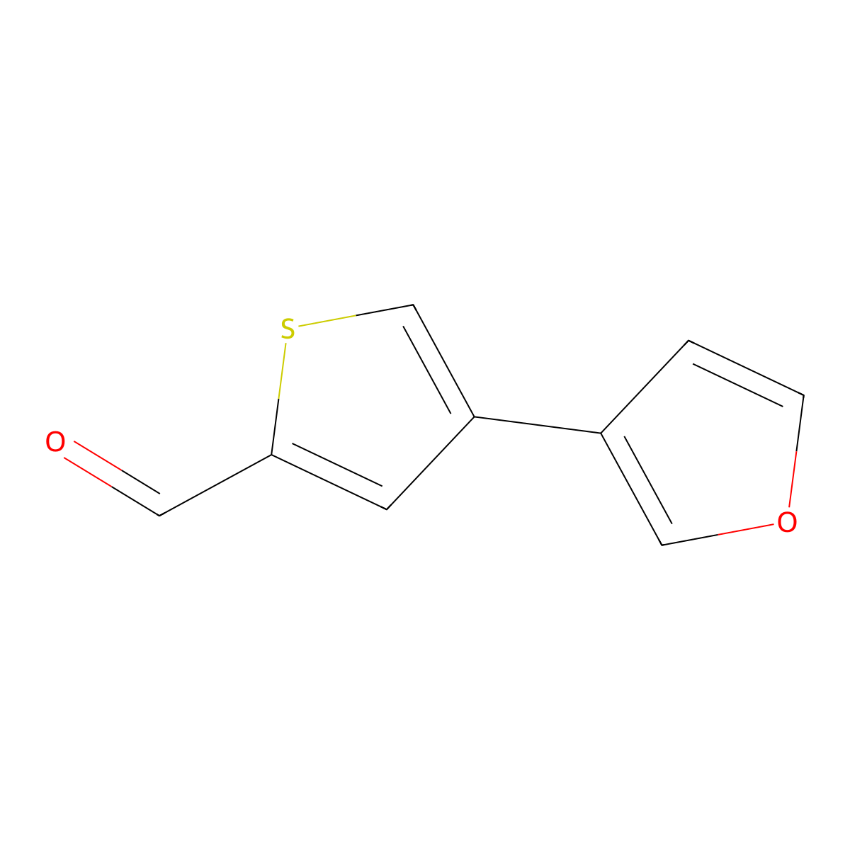 4-(Furan-3-yl)thiophene-2-carbaldehyde molecular structure, CAS 2138193-48-1