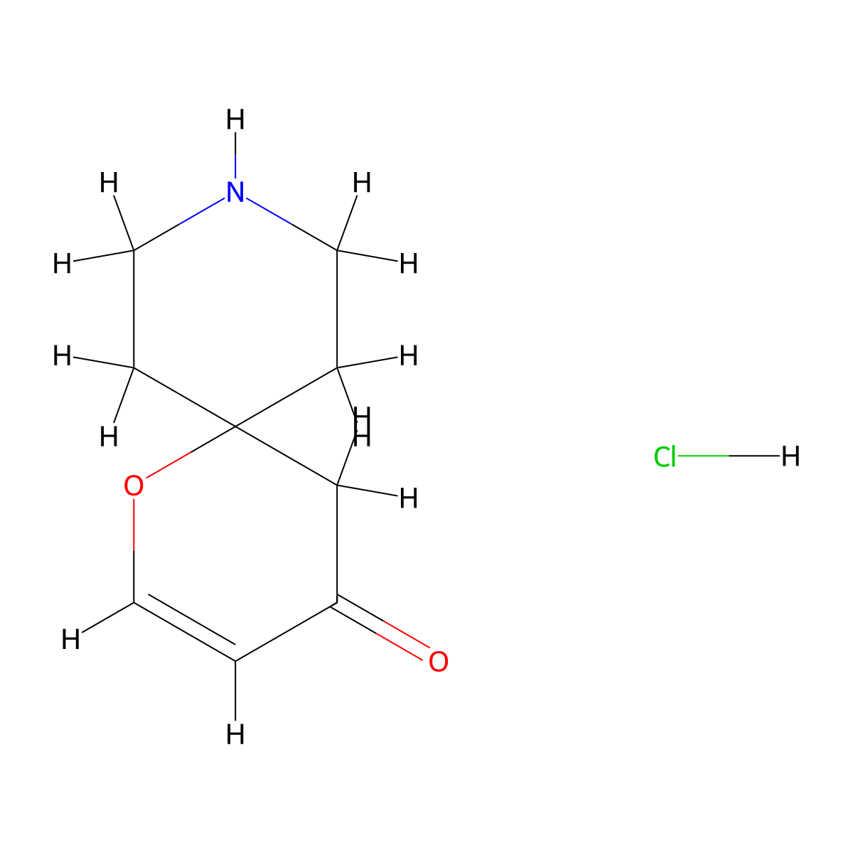 1-Oxa-9-azaspiro[5.5]undec-2-en-4-one hydrochloride molecular structure, CAS 2138197-74-5