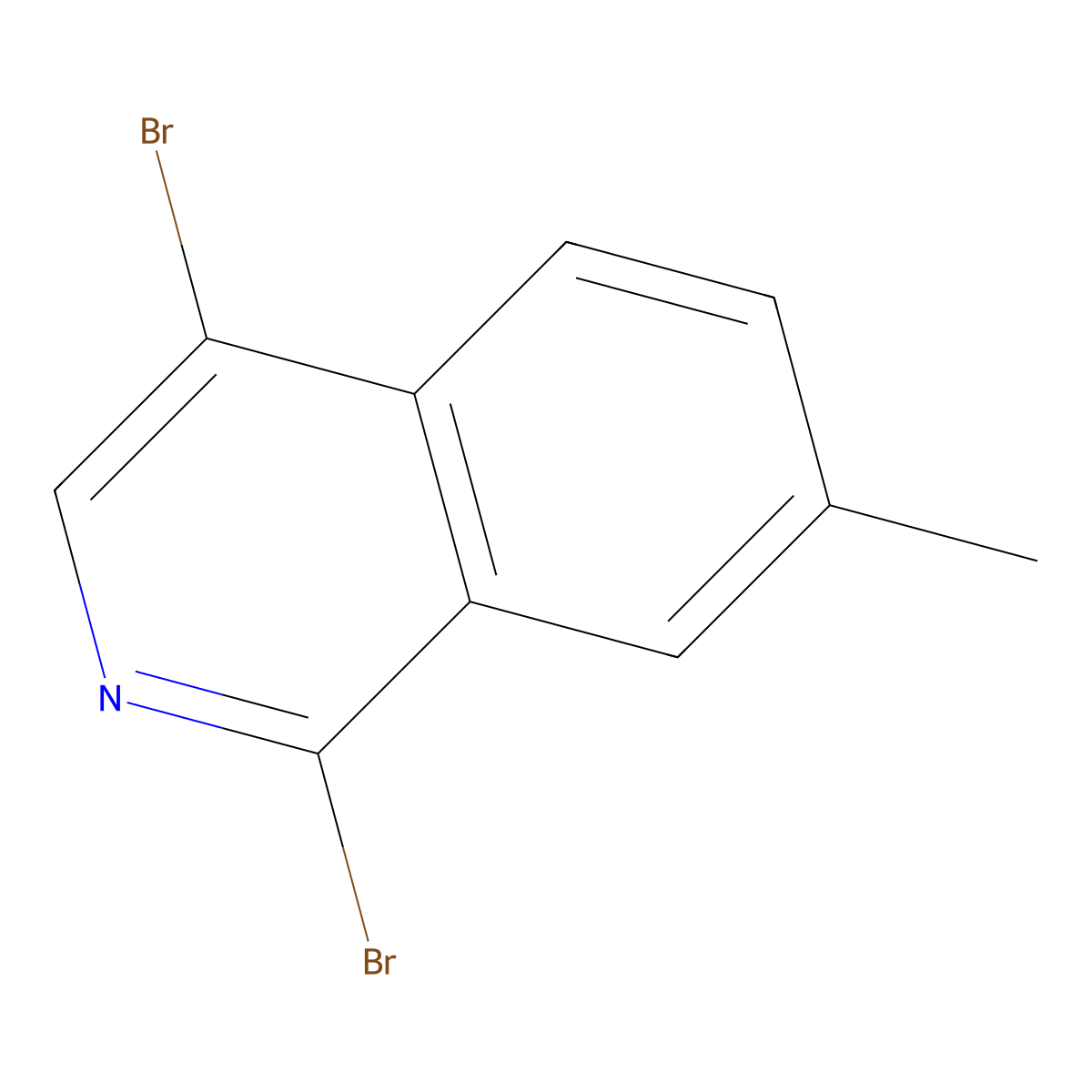 1,4-Dibromo-7-methylisoquinoline molecular structure, CAS 2138201-21-3