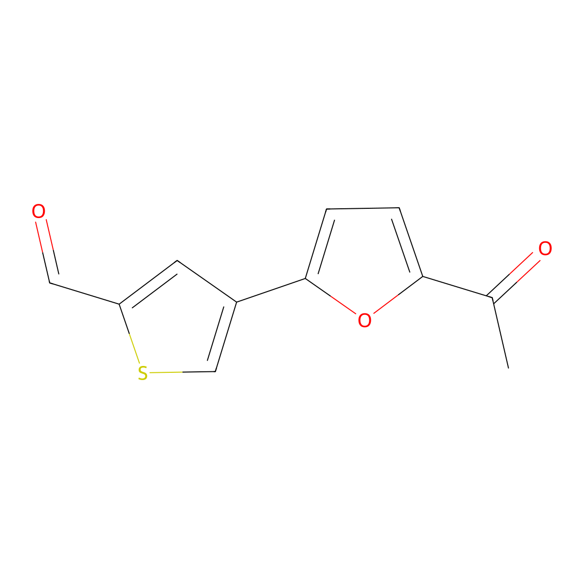 4-(5-Acetylfuran-2-yl)thiophene-2-carbaldehyde molecular structure, CAS 2138201-48-4
