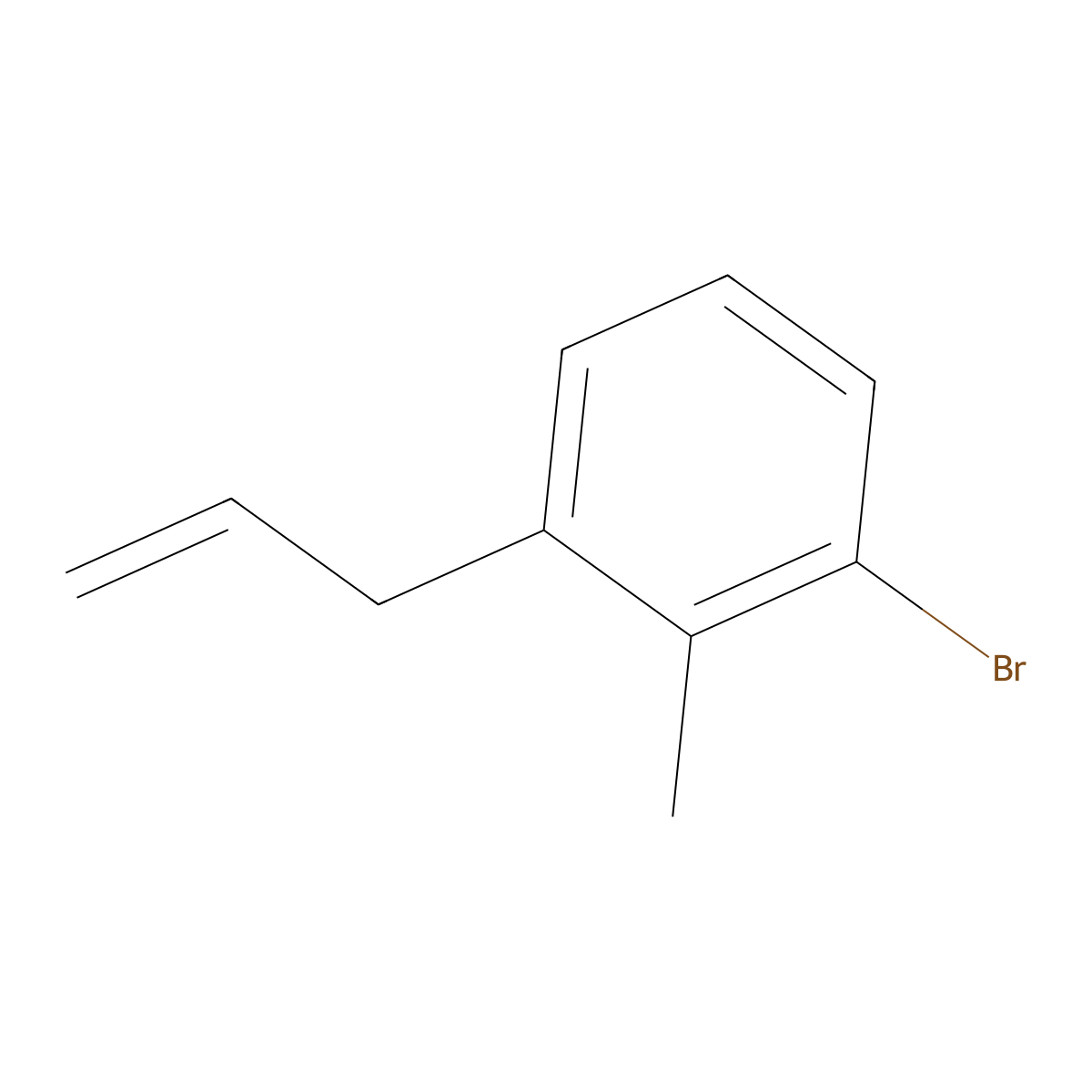 1-Bromo-2-methyl-3-(prop-2-en-1-yl)benzene molecular structure, CAS 2138203-00-4