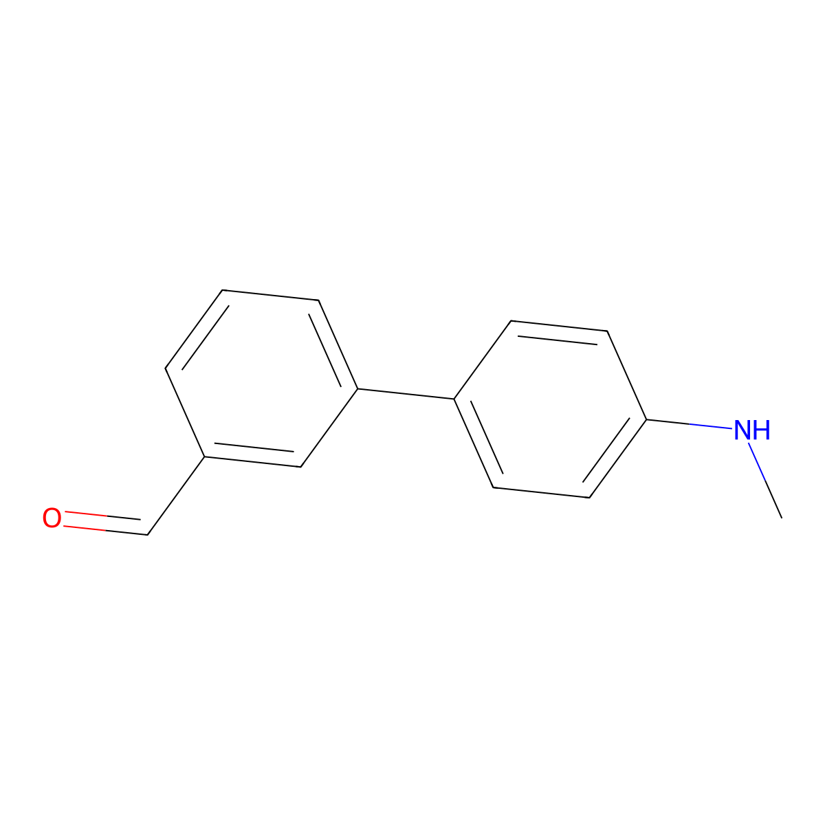 3-[4-(Methylamino)phenyl]benzaldehyde molecular structure, CAS 2138203-32-2
