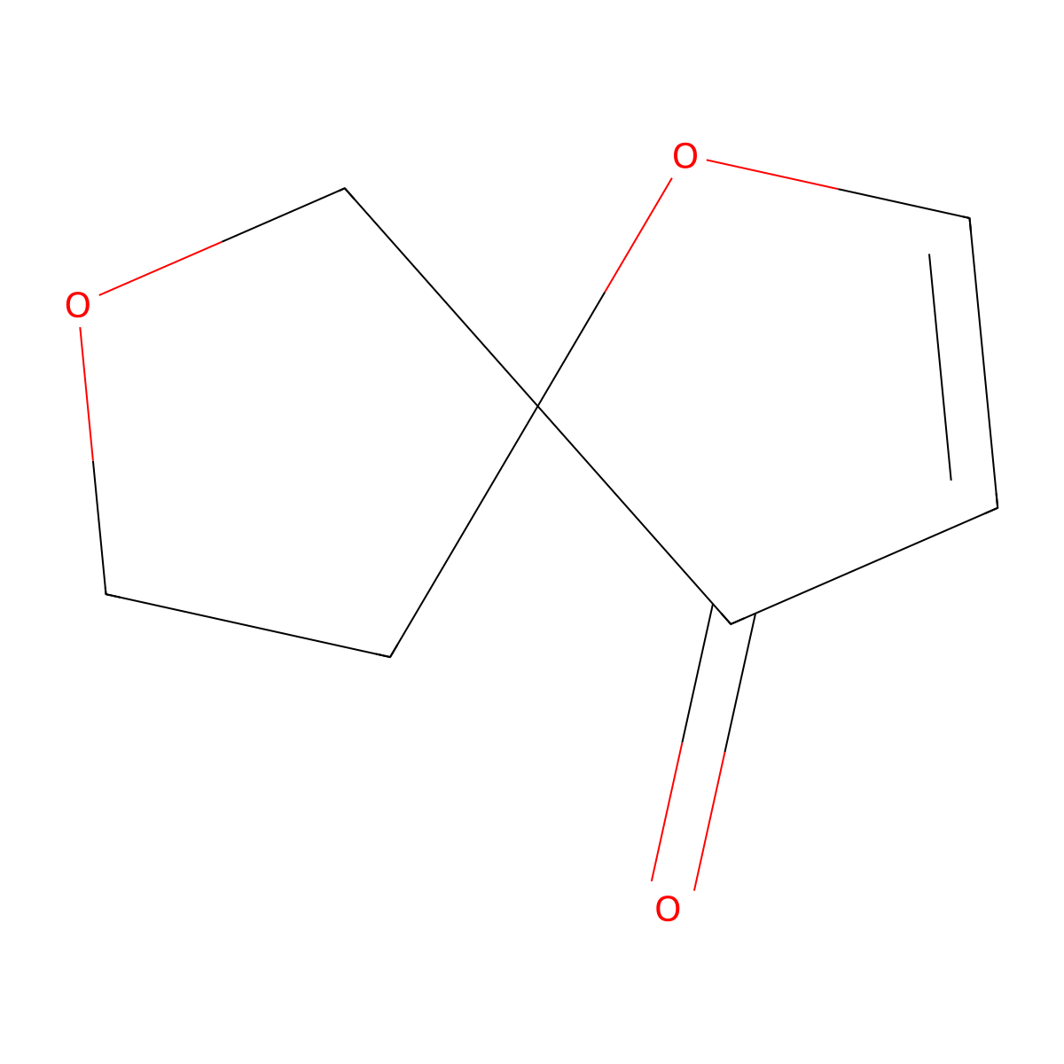 1,7-Dioxaspiro(4.4)non-2-en-4-one molecular structure, CAS 2138204-48-3