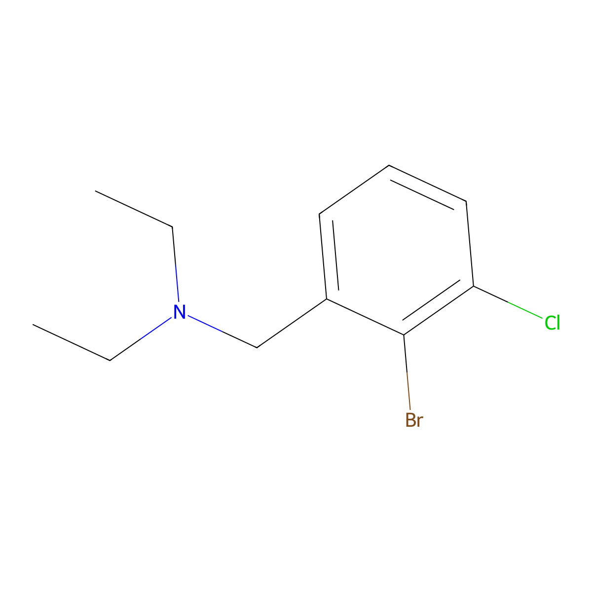 [(2-Bromo-3-chlorophenyl)methyl]diethylamine molecular structure, CAS 2138204-59-6
