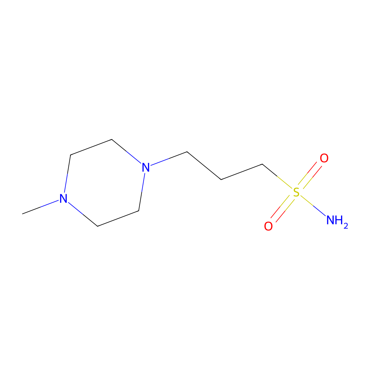 3-(4-Methylpiperazin-1-yl)propane-1-sulfonamide molecular structure, CAS 2138209-06-8