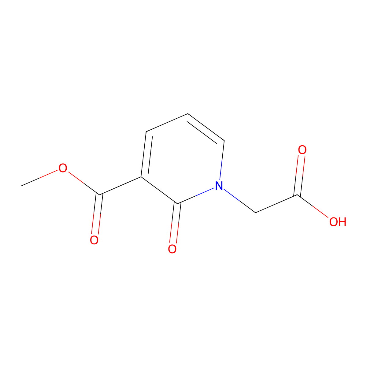 2-[3-(Methoxycarbonyl)-2-oxo-1,2-dihydropyridin-1-yl]acetic acid molecular structure, CAS 2138211-21-7