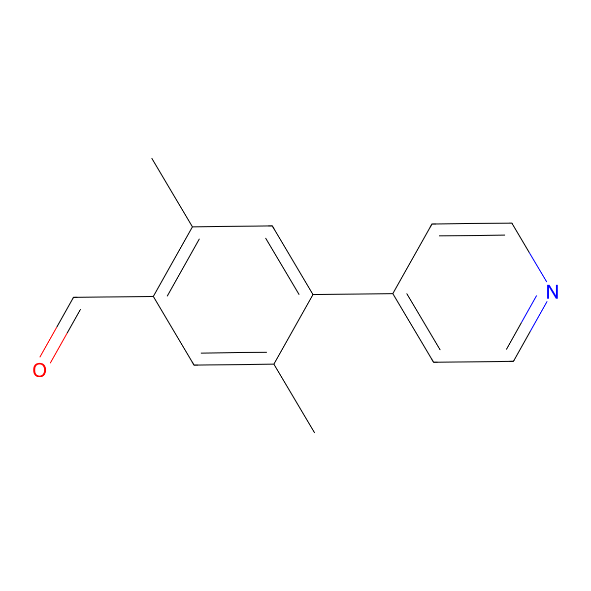 2,5-Dimethyl-4-(pyridin-4-yl)benzaldehyde molecular structure, CAS 2138211-33-1