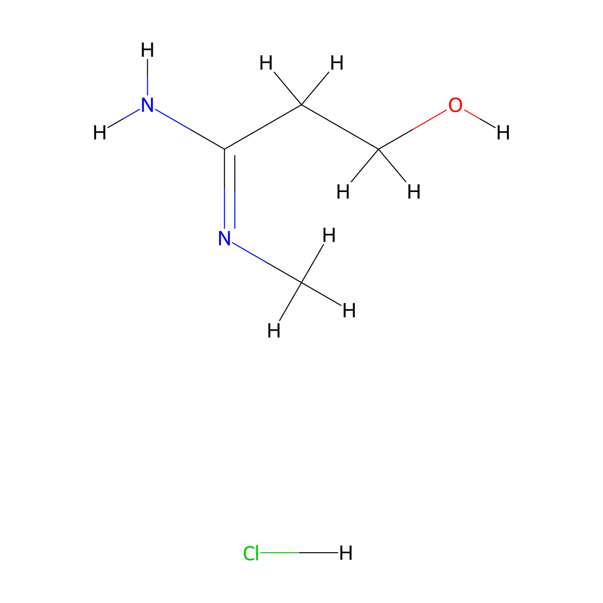 3-hydroxy-N-methylpropanimidamide hydrochloride molecular structure, CAS 2138213-02-0