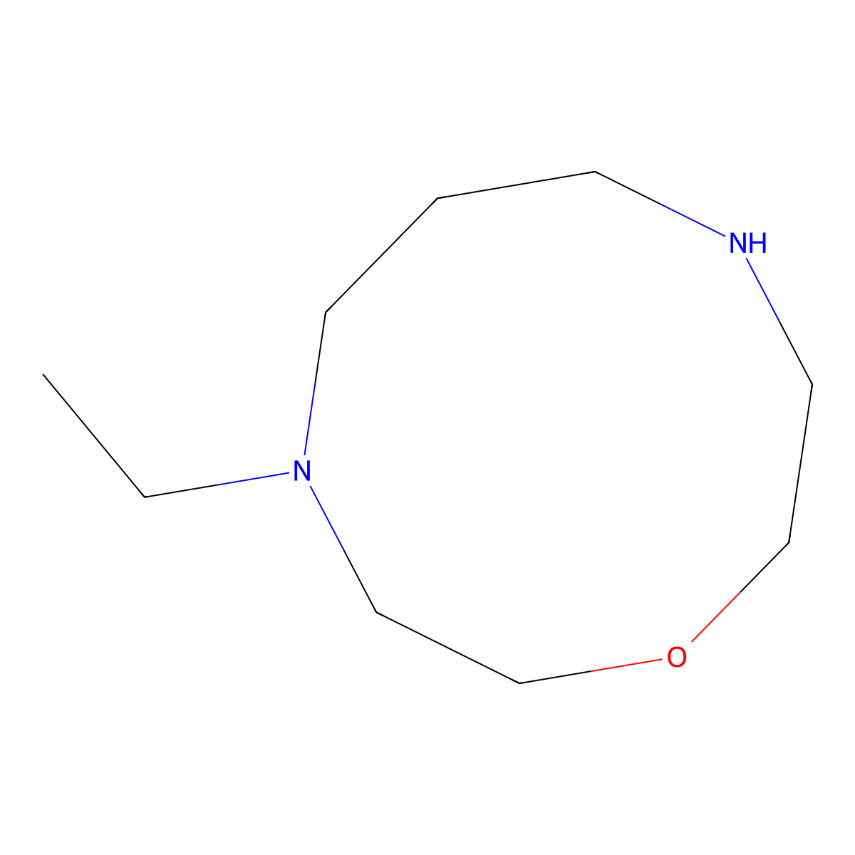 4-Ethyl-1,4,8-oxadiazecane molecular structure, CAS 2138216-08-5