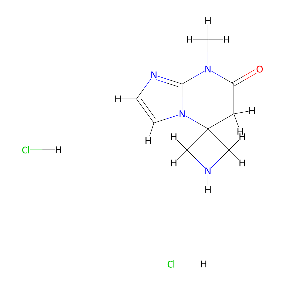 8'-methyl-7',8'-dihydro-6'H-spiro[azetidine-3,5'-imidazo[1,2-a]pyrimidine]-7'-one dihydrochloride molecular structure, CAS 2138218-20-7