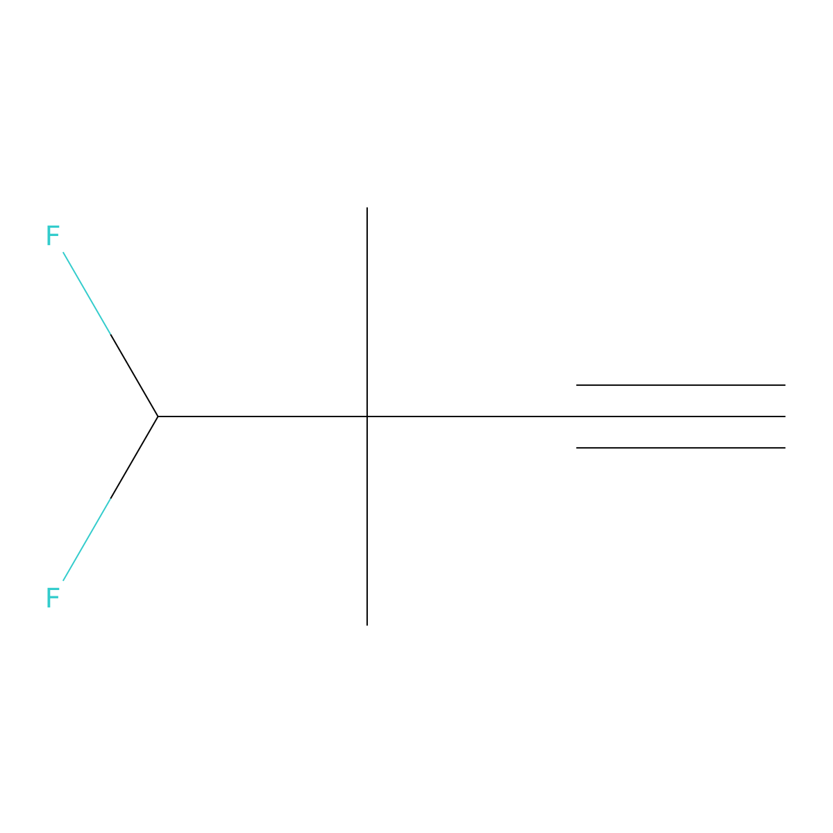 4,4-Difluoro-3,3-dimethylbut-1-yne molecular structure, CAS 2138219-50-6