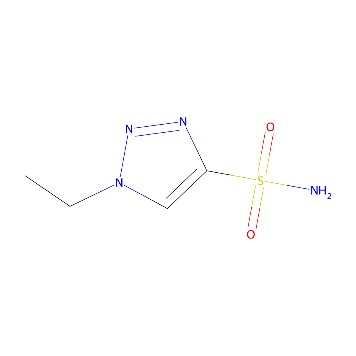 1-ethyl-1H-1,2,3-triazole-4-sulfonamide molecular structure, CAS 2138219-63-1
