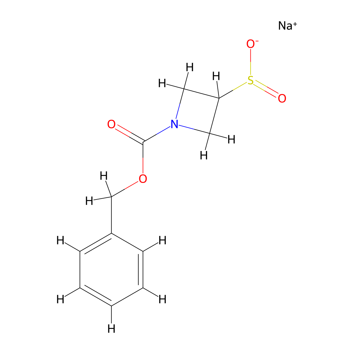 Sodium 1-((benzyloxy)carbonyl)azetidine-3-sulfinate molecular structure, CAS 2138220-90-1