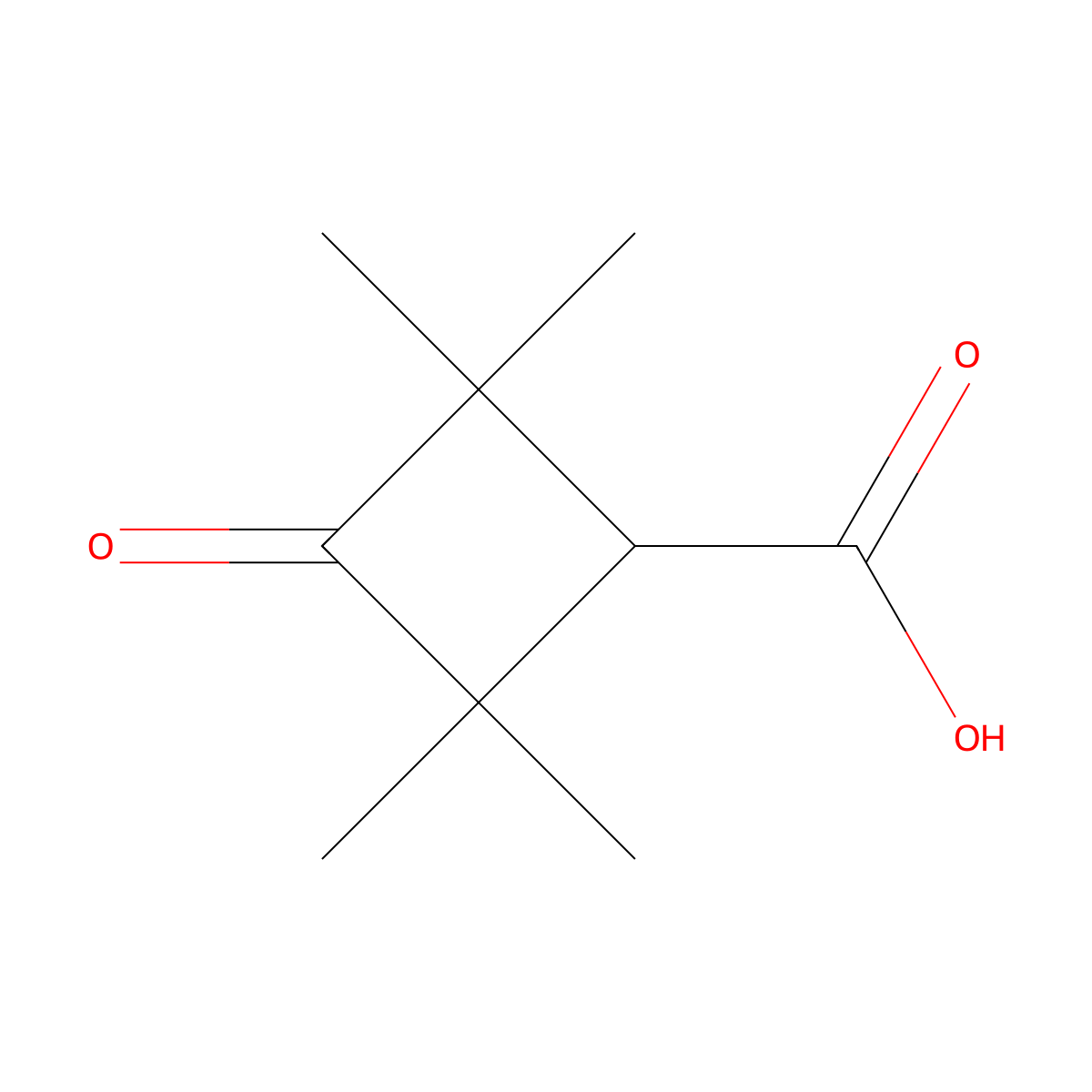 2,2,4,4-Tetramethyl-3-oxocyclobutane-1-carboxylic acid molecular structure, CAS 2138223-58-0