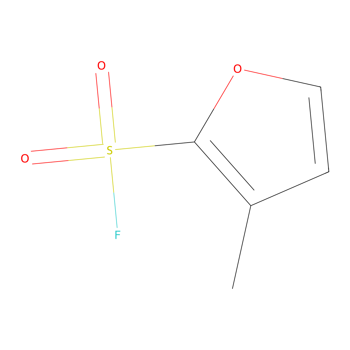 3-Methylfuran-2-sulfonyl fluoride molecular structure, CAS 2138226-76-1