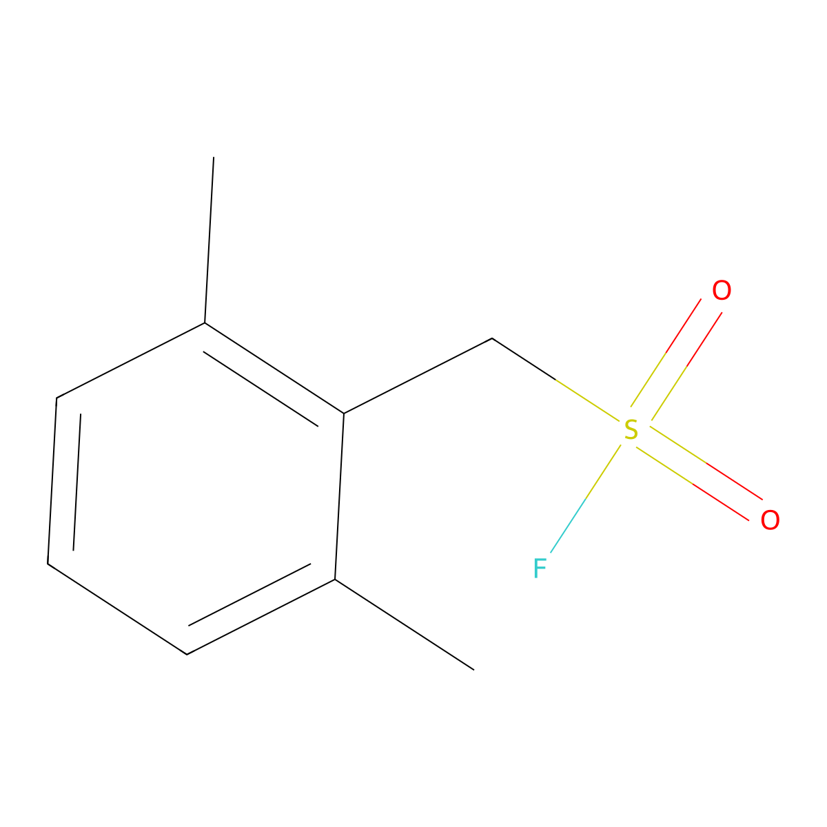 (2,6-Dimethylphenyl)methanesulfonyl fluoride molecular structure, CAS 2138226-91-0